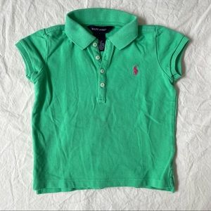 Ralph Lauren Girl’s Green Polo Top
